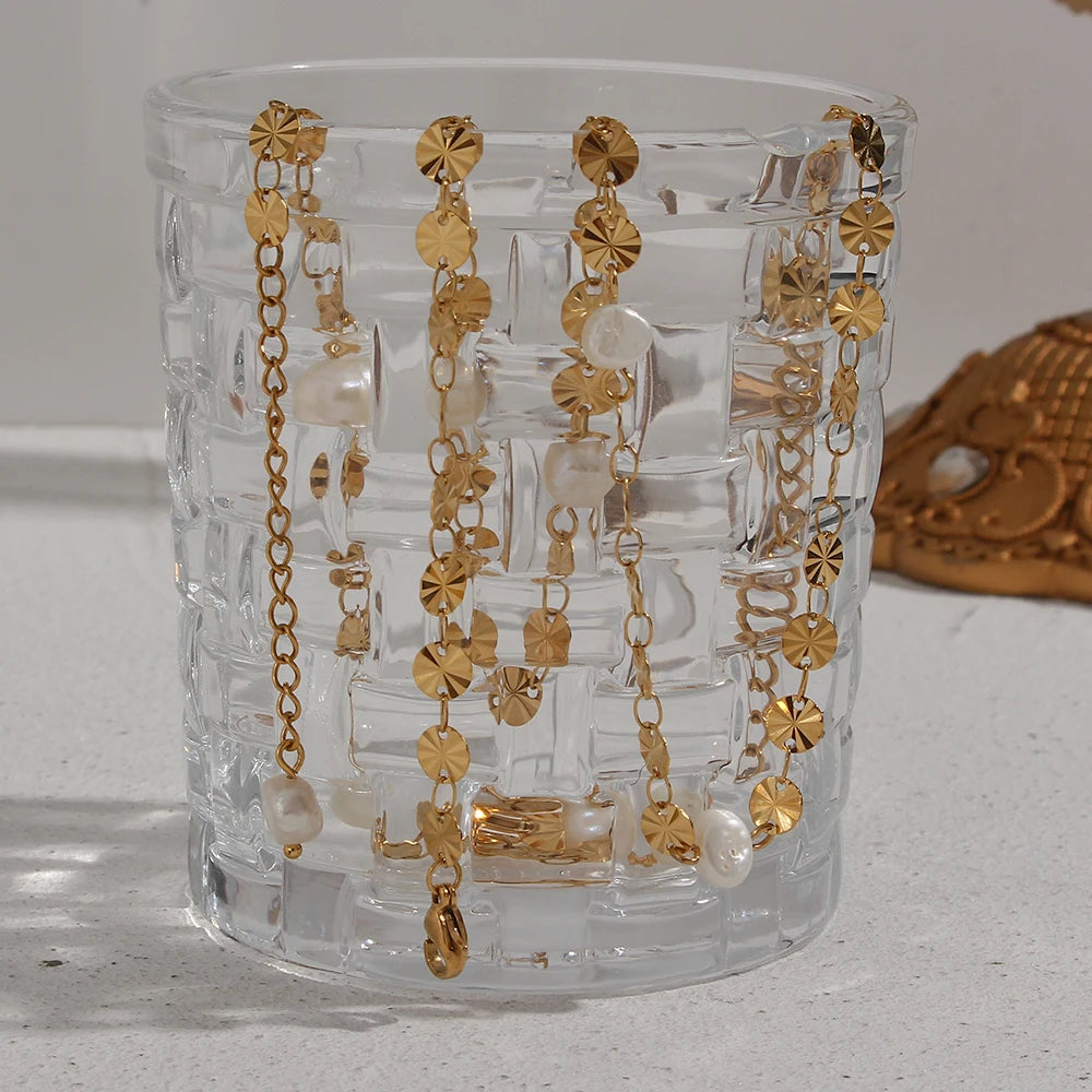 PEARLS NECKLACE&BRACELET SET