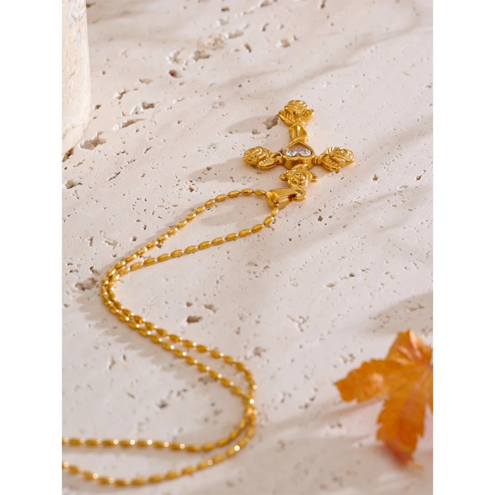 AMI CROSS NECKLACE