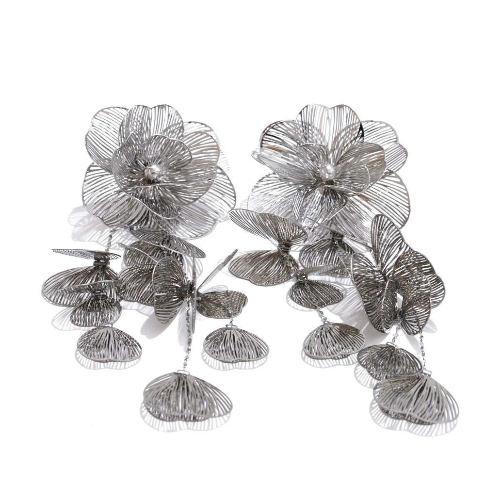 AMILIA WATERFALL FLOWERS EARRINGS