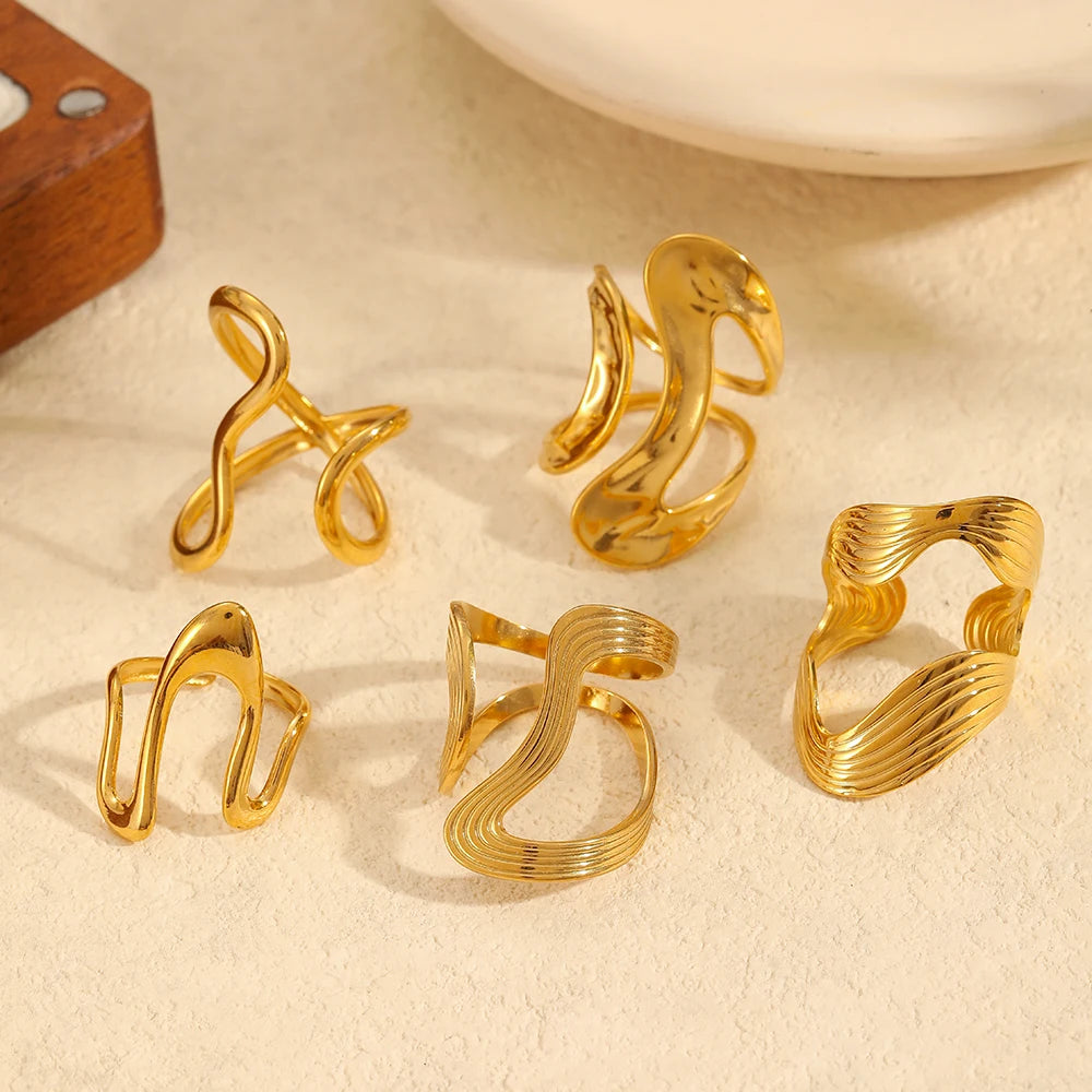 STYLISH IRREGULAR RINGS
