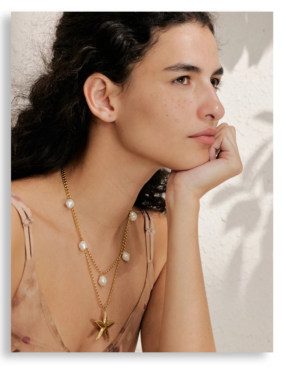 PEARLS STARFISH NECKLACE