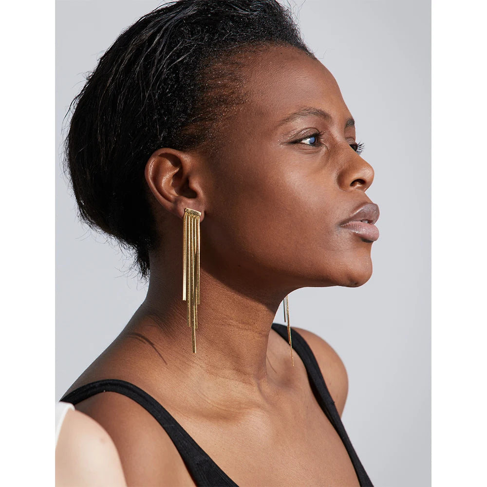 BARBARA GOLDEN WAVES EARRINGS