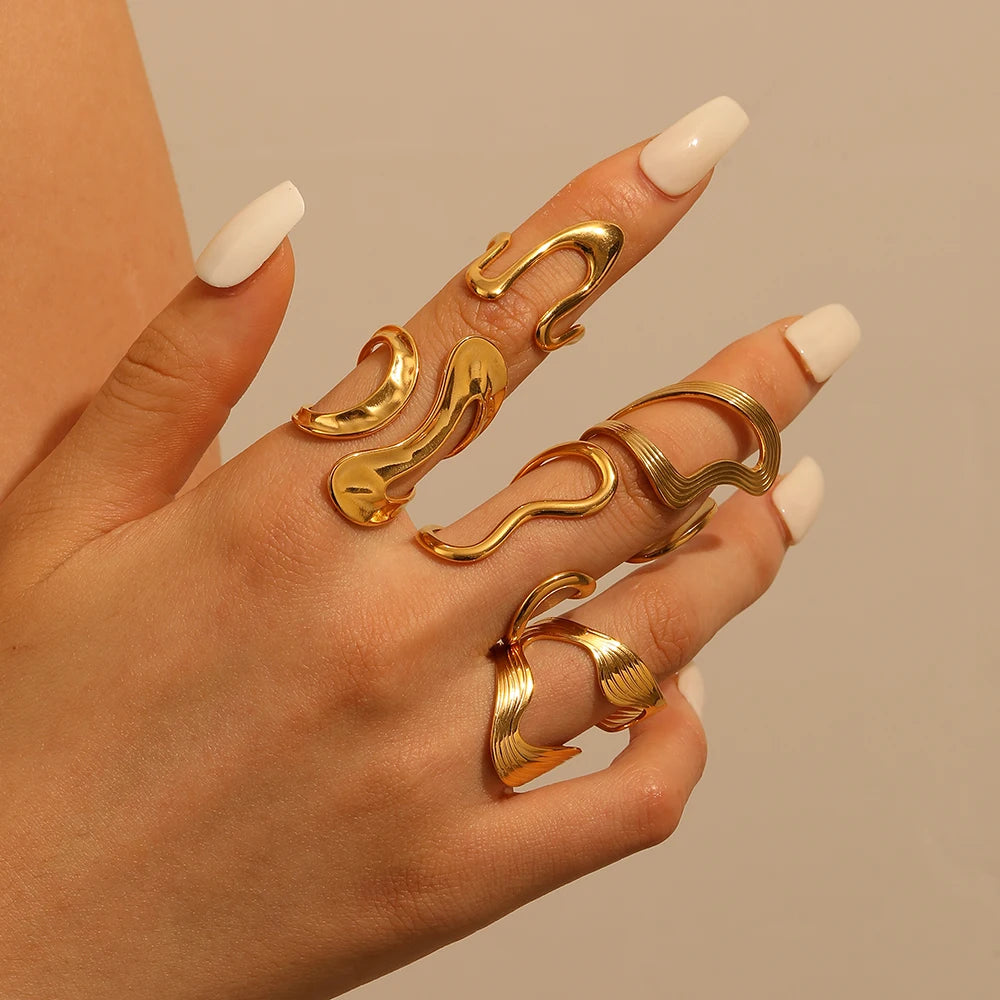 STYLISH IRREGULAR RINGS