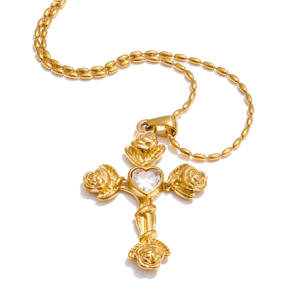 AMI CROSS NECKLACE