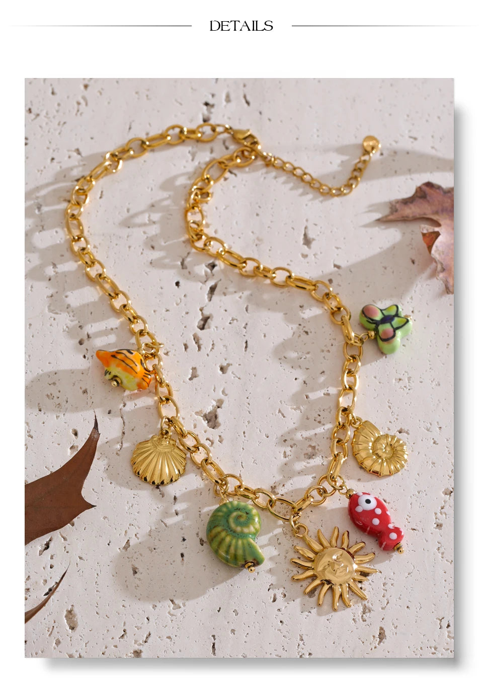 BEACH SHELLS HANDMADE NECKLACE