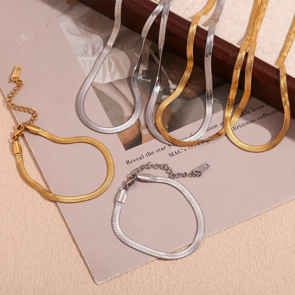 BELLA CHAIN NECKLACE/BRACELET/ANKLET SET