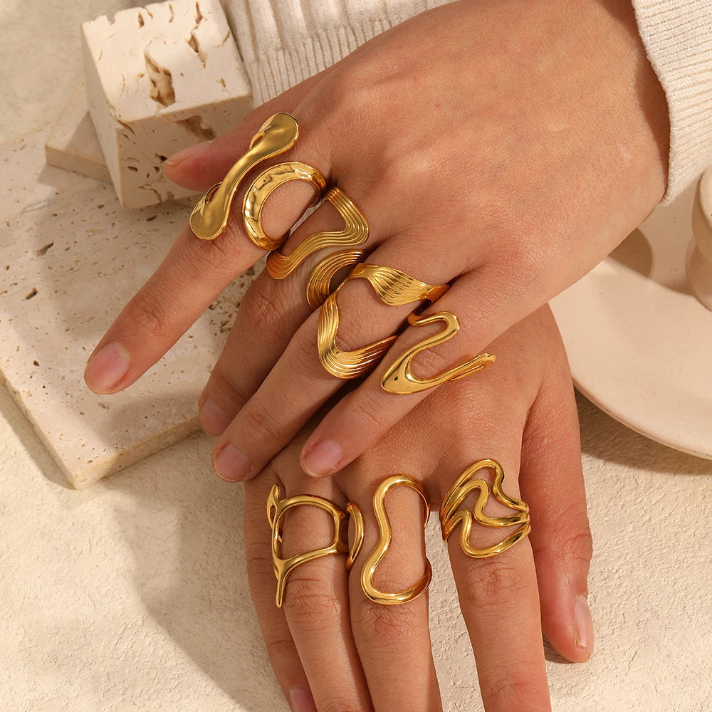 STYLISH IRREGULAR RINGS