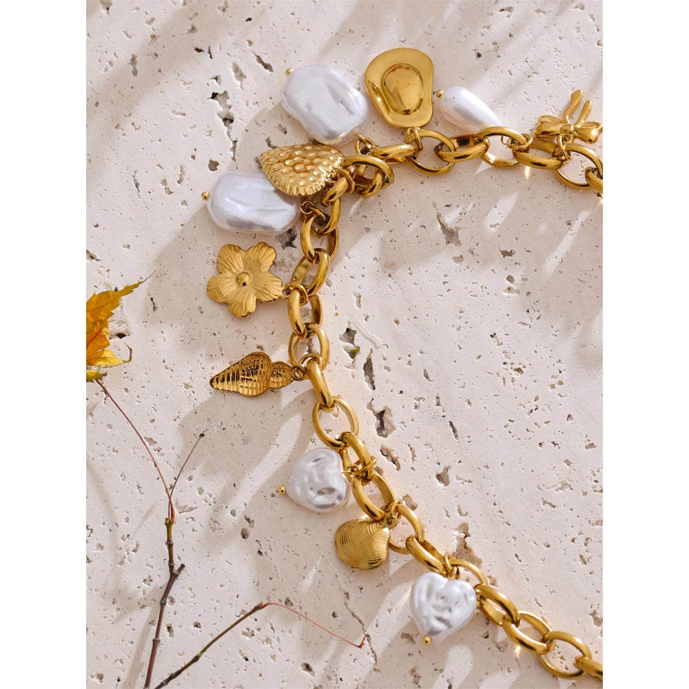 BEACH SHELLS HANDMADE NECKLACE