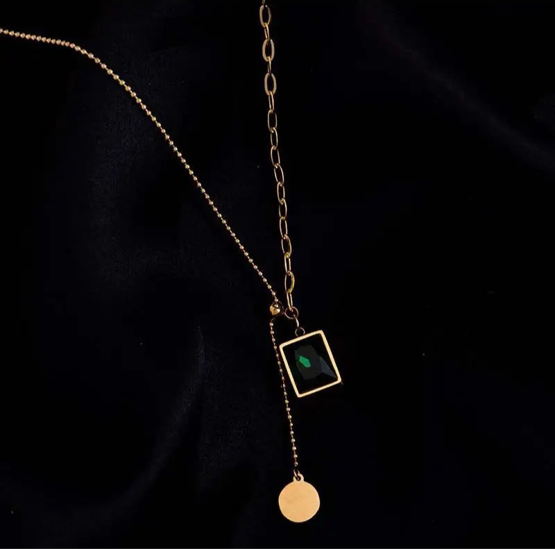 EMERALD CHAIN NECKLACE