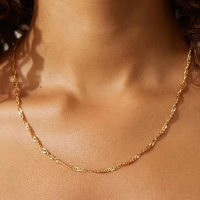 WAVE CHAIN NECKLACE