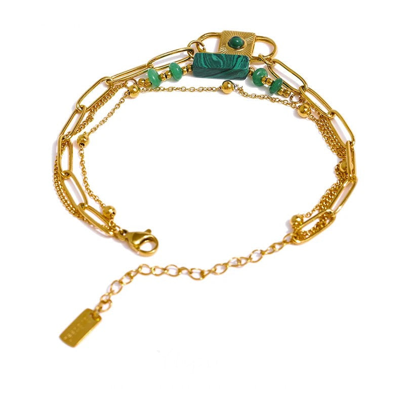 EMERALD CHAIN BRACELET