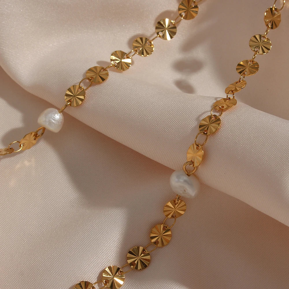 PEARLS NECKLACE&BRACELET SET