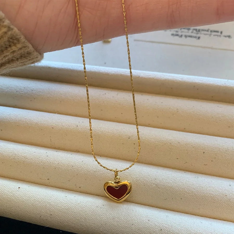 RED HEART NECKLACE