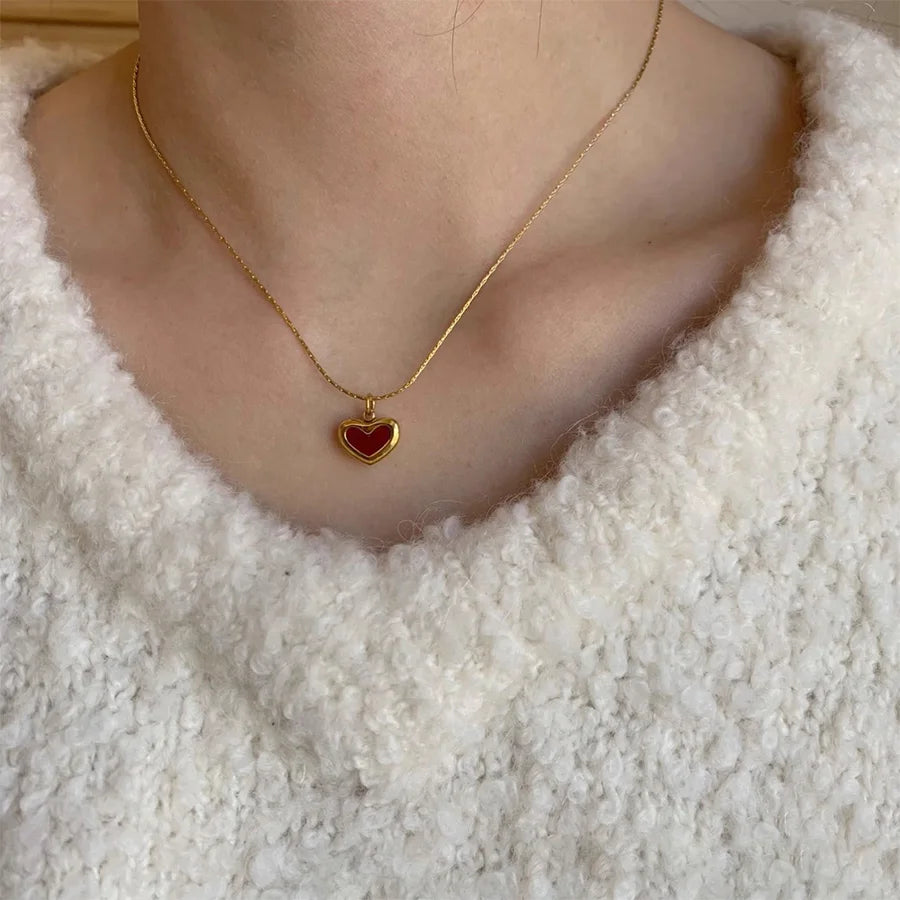 RED HEART NECKLACE