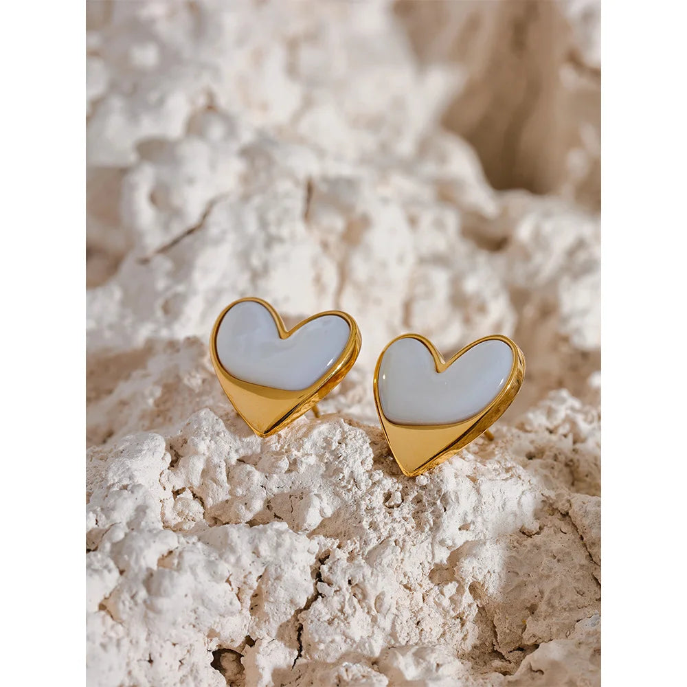 LUXE HEART EARRINGS