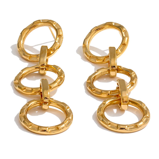 GOLDEN CIRCLE EARRINGS