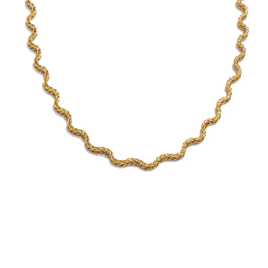 ALIA GOLDEN WAVES NECKLACE
