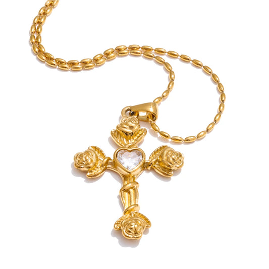 AMI CROSS NECKLACE