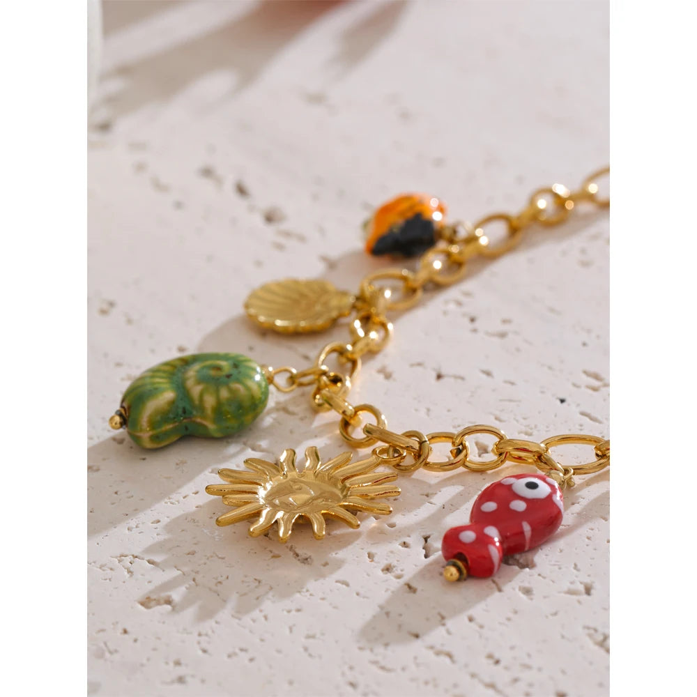 BEACH SHELLS HANDMADE NECKLACE