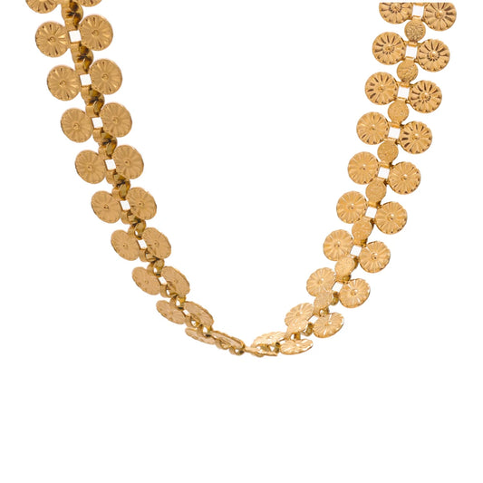 CORA GOLDEN NECKLACE/BRACELET SET