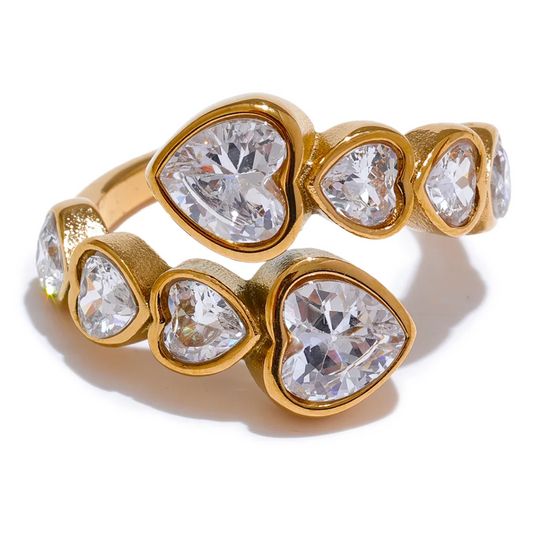 SHINY HEARTS RING
